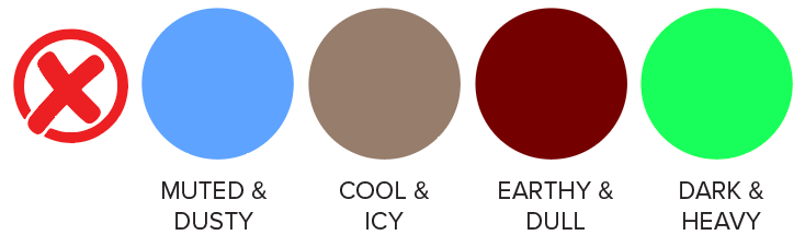 Bright Spring Colors don't work to avoid